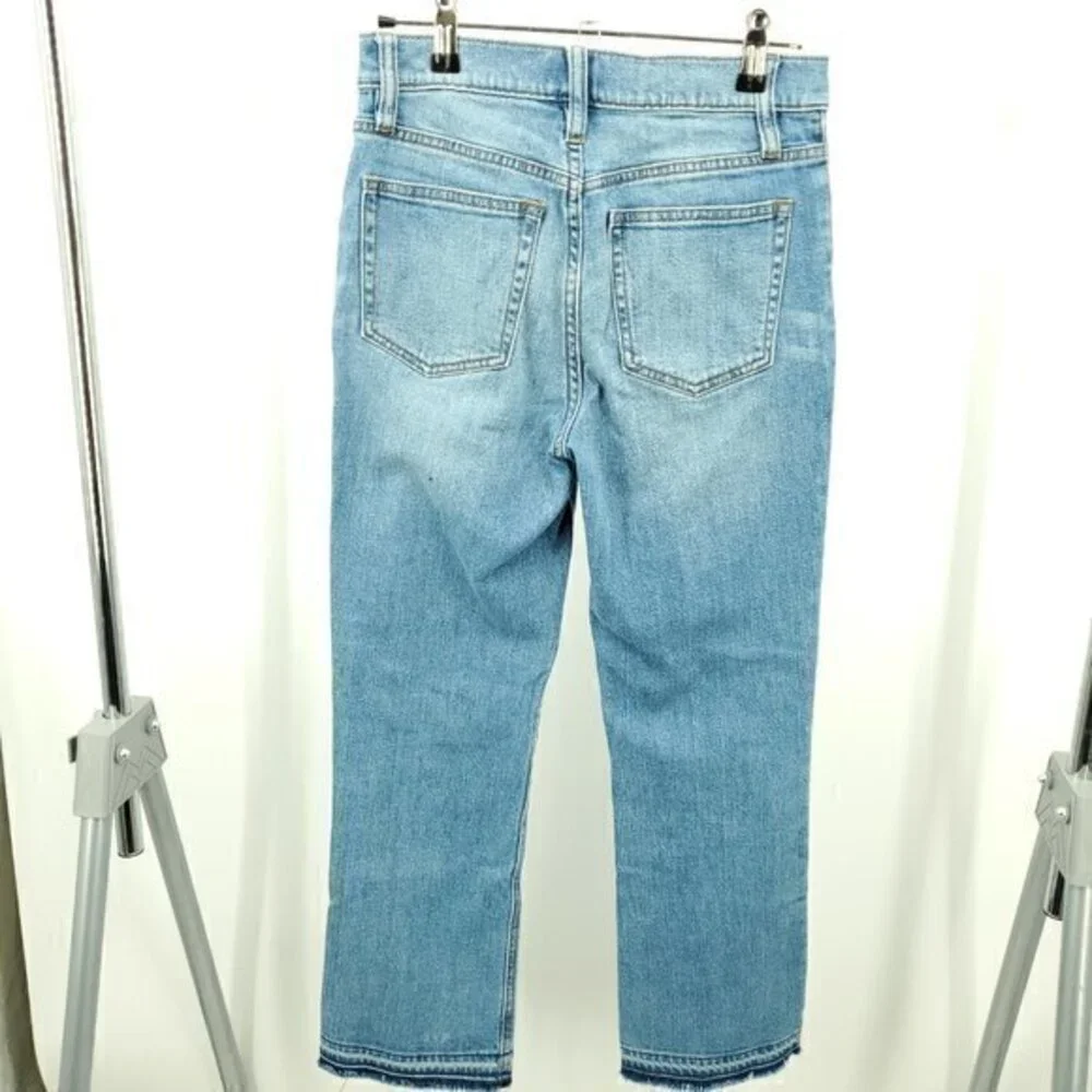 J. Crew Billie Demi Boot Crop Jeans 25 Redwood Wash (Light/Medium Blue)